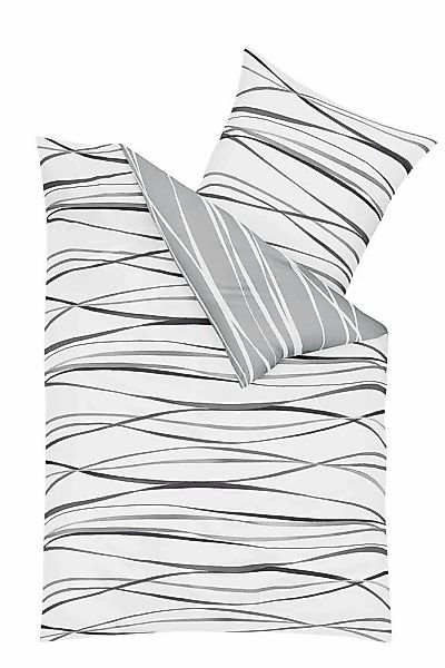 Kaeppel Wendebettwäsche "Motion" 2 Stk. tlg. Mit feinen Wellenlinien günstig online kaufen