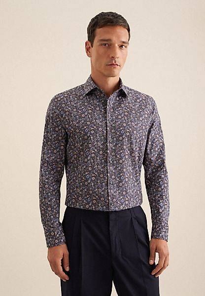 seidensticker Businesshemd "Slim", Slim 1/1 Kentkragen Floral günstig online kaufen