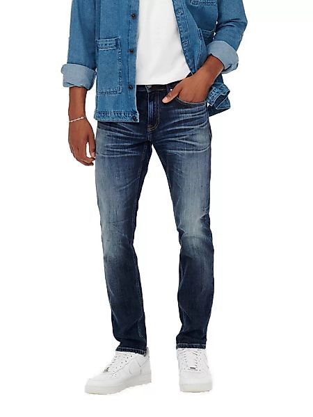 Only & Sons Herren Jeans ONSWEFT 3251 - Straight Fit - Blau - Blue Denim günstig online kaufen