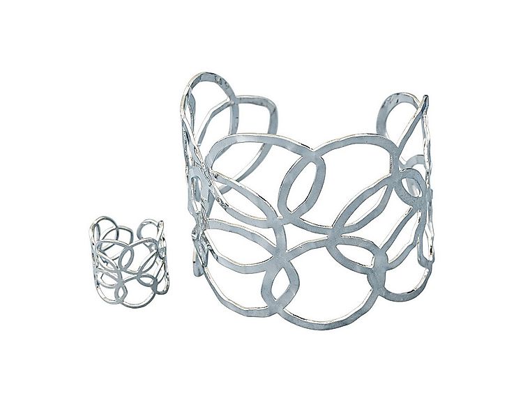 KARMA Schmuckset Silber Armband und Ring Damenschmuck Damenarmband (Geschen günstig online kaufen