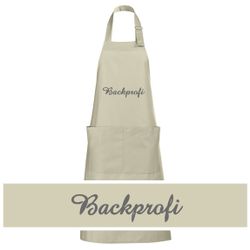 Schnoschi Kochschürze Hochwertige Küchenschürze Backprofi bestickt, günstig online kaufen
