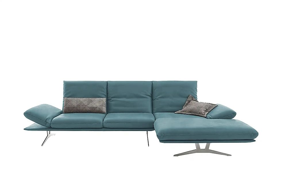 KOINOR Ecksofa Echtleder Francis ¦ türkis/petrol ¦ Maße (cm): B: 314 H: 93 günstig online kaufen