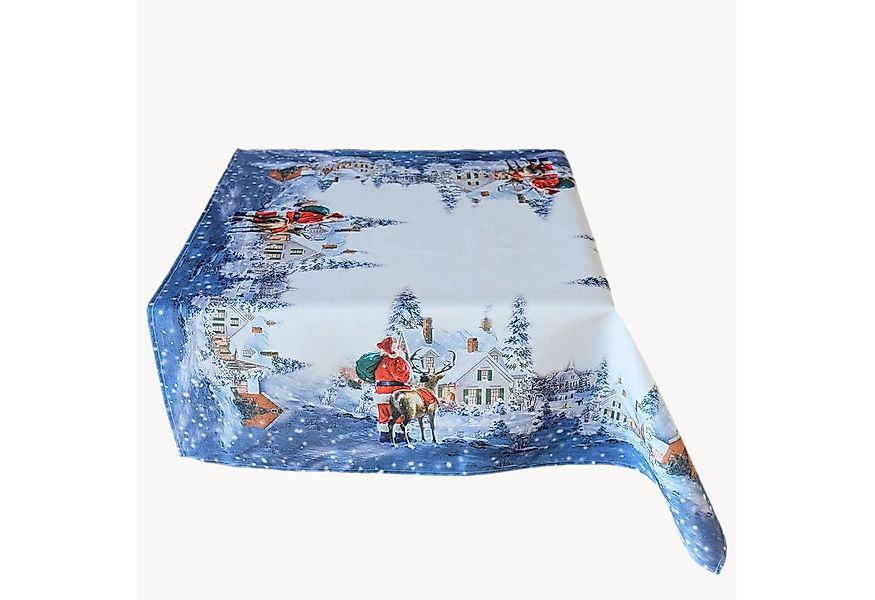 texpot Tischdecke Tischläufer Druckmotiv Weihnachtsmann Rentier Winter Weih günstig online kaufen
