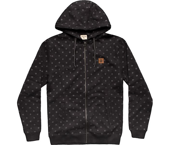 Bidges&Sons "Tanker Dot" Zip-hoodie Unisex, Black Heather günstig online kaufen