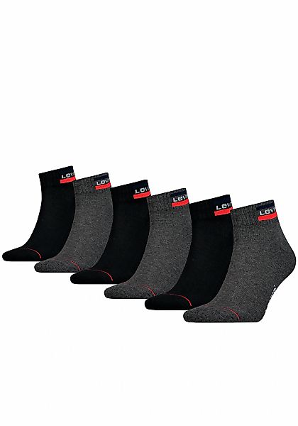 Levis Kurzsocken Packung, 6 Stk. tlg. mit breitem Logobund günstig online kaufen