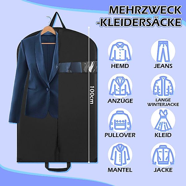 Clanmacy Sitzsack 3St. Kleidersack 100x60cm Kleiderhülle günstig online kaufen
