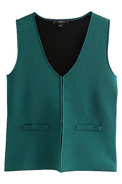 Next Anzugweste Elegante gestrickte Weste mit V-Ausschnitt (1-tlg) günstig online kaufen