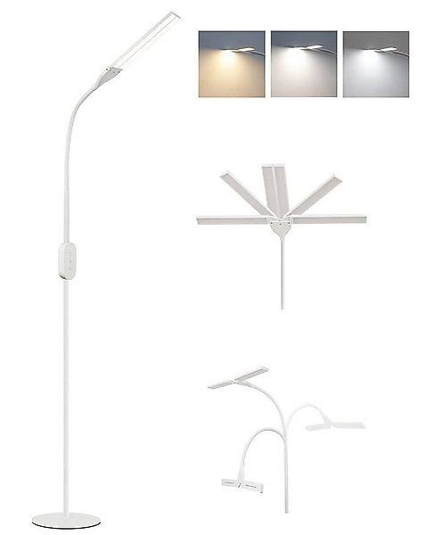 Nettlife LED Stehlampe Schwarz Dimmbar Wohnzimmer LED Stehleuchte 360° vers günstig online kaufen