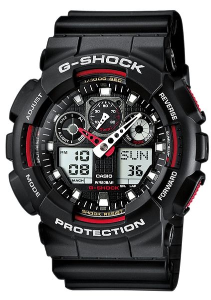 CASIO G-SHOCK Chronograph GA-100-1A4ER, Quarzuhr,Armbanduhr,Herrenuhr,digit günstig online kaufen
