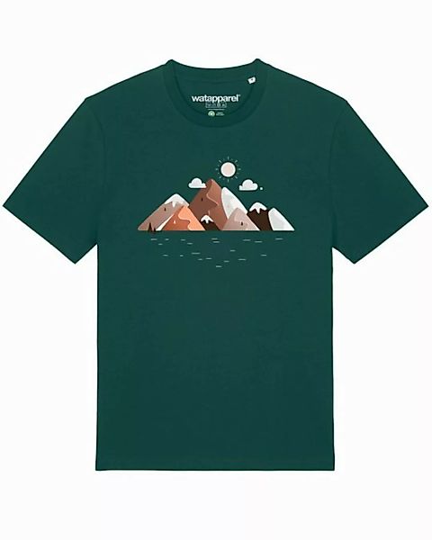 wat? Apparel Print-Shirt Mountains & Moon (1-tlg) günstig online kaufen