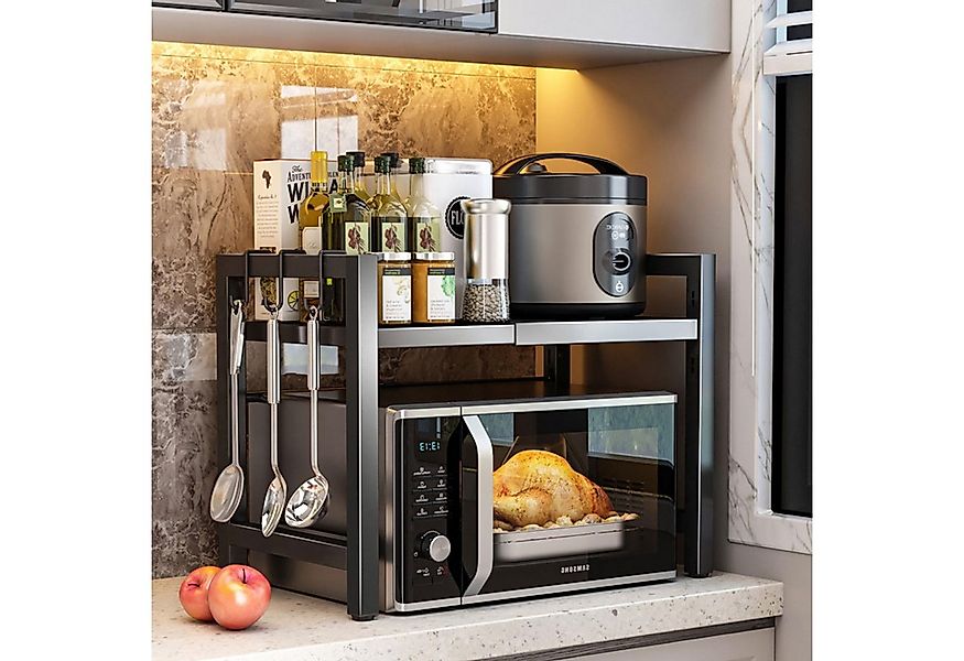 GLIESE POWER Küchenregal Mikrowelle, packung 1-tlg., Erweiterbares Länge (4 günstig online kaufen