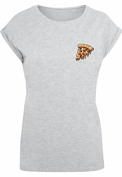 Merchcode T-Shirt "Merchcode Damen Ladies Pizza Comic Extended Shoulder Tee günstig online kaufen