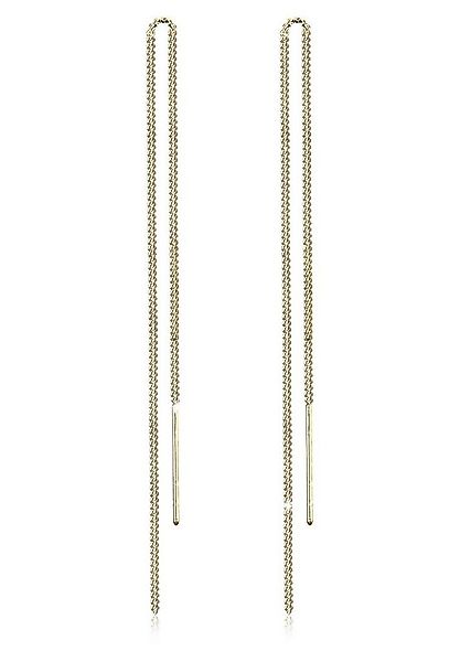 Elli Paar Ohrhänger Durchzieher Kette Panzer 925 Silber günstig online kaufen