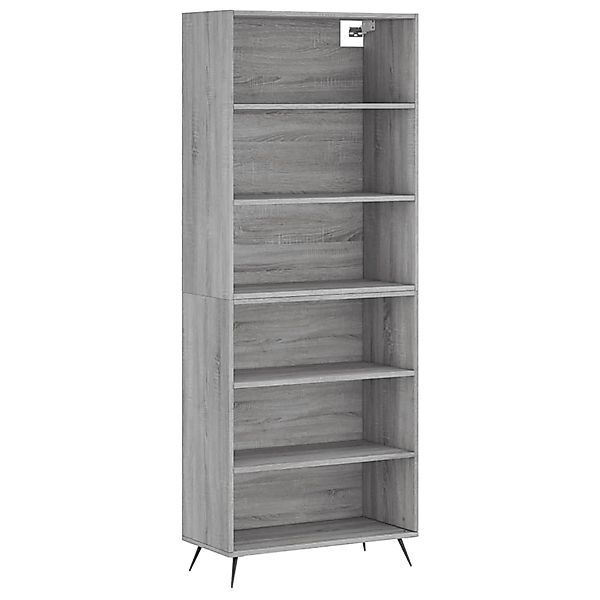 vidaXL Highboard Grau Sonoma 69,5x32,5x180 cm Holzwerkstoff 3189547 günstig online kaufen