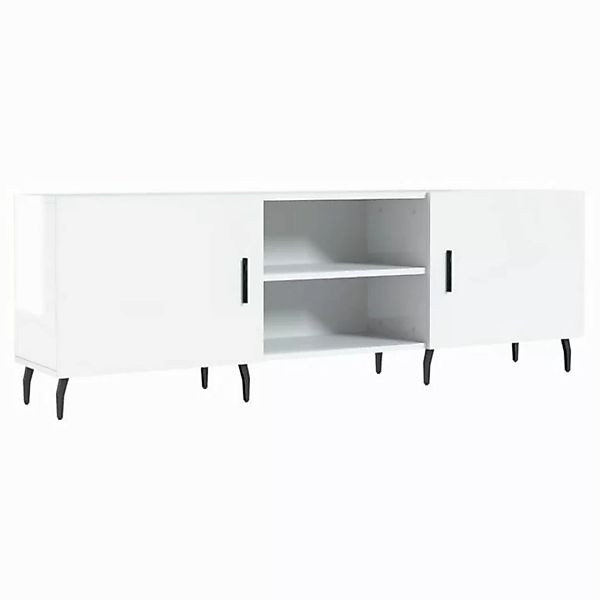 furnicato TV-Schrank Hochglanz-Weiß 150x30x50 cm Holzwerkstoff (1-St) günstig online kaufen