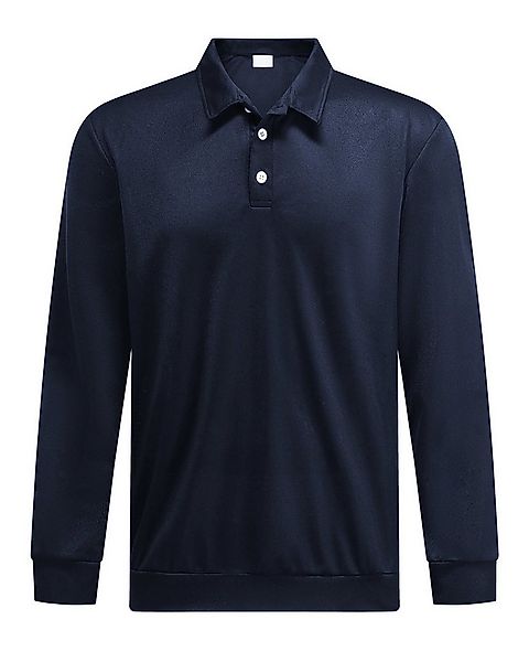 Allthemen Poloshirt Regular Fit Langarm-Poloshirt mit Polokragen günstig online kaufen