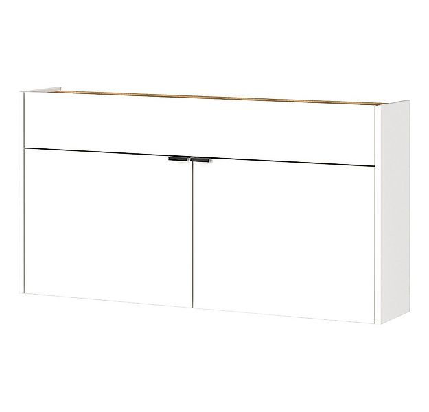 Lomadox Schuhschrank ABERDEEN-01 110 cm breit, in weiß mit Eiche, wandhänge günstig online kaufen