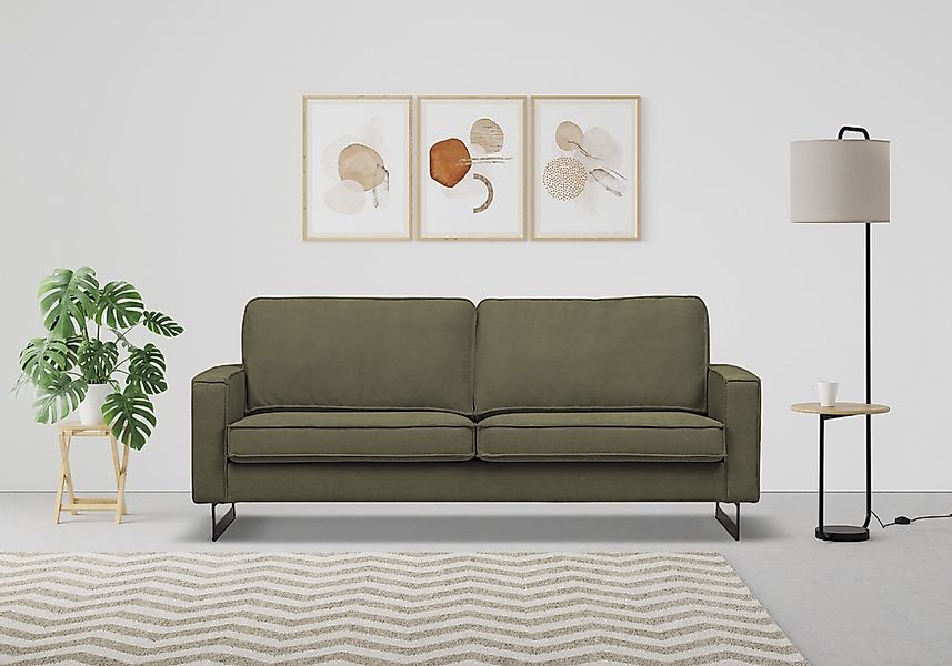 Places of Style 2-Sitzer "Pinto, 166 cm, Cord, Chenille, Lederoptik", mit K günstig online kaufen