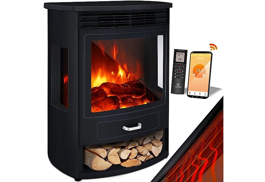 KESSER Elektrokamin, Prio Elektrokamin mit Heizung Heizlüfter Fernbedienung günstig online kaufen