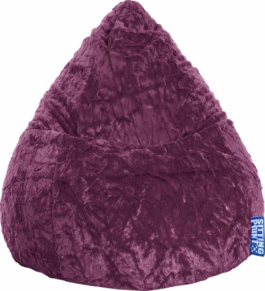 Sitting Point Sitzsack Fluffy 220 l Aubergine günstig online kaufen