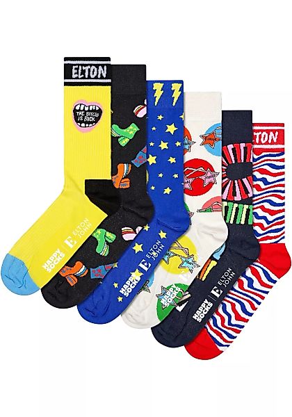 Happy Socks Socken, (Box, 6 Paar), Elton John Gift Set günstig online kaufen