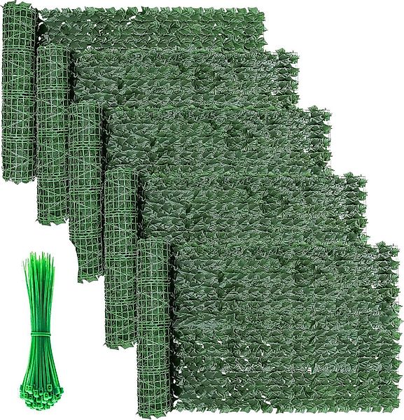 BlingBin Balkonsichtschutz Sichtschutzhecke Windschutz Efeu Sichtschutz günstig online kaufen