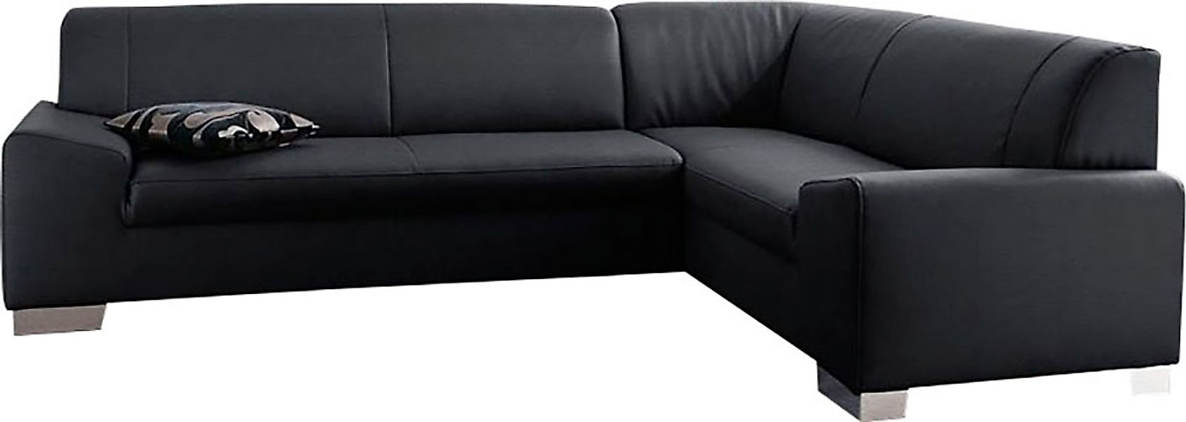 DOMO collection Ecksofa »Alisson, zeitlose Optik, flache Armlehnen, L-Form« günstig online kaufen