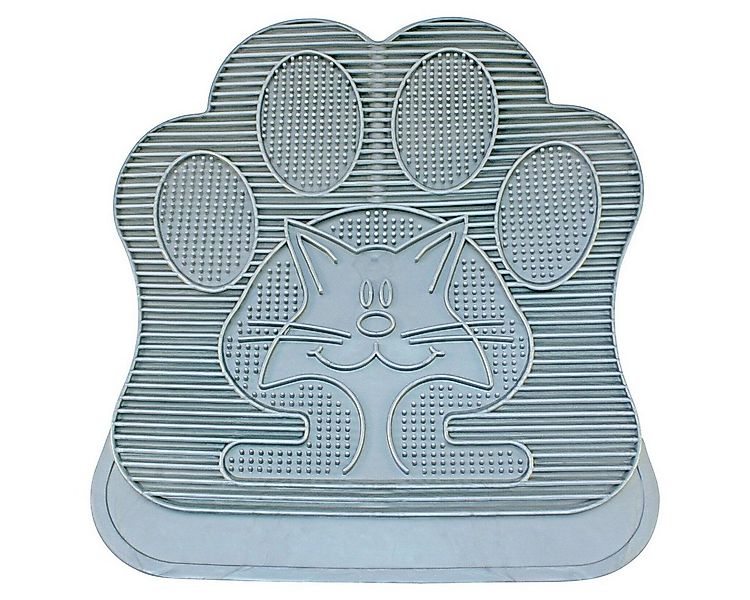 DUVO+ Katzentoilette Katzenstreu Matte Gummi grau günstig online kaufen