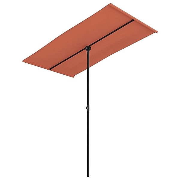 furnicato Sonnenschirm mit Aluminium-Mast 180x110 cm günstig online kaufen