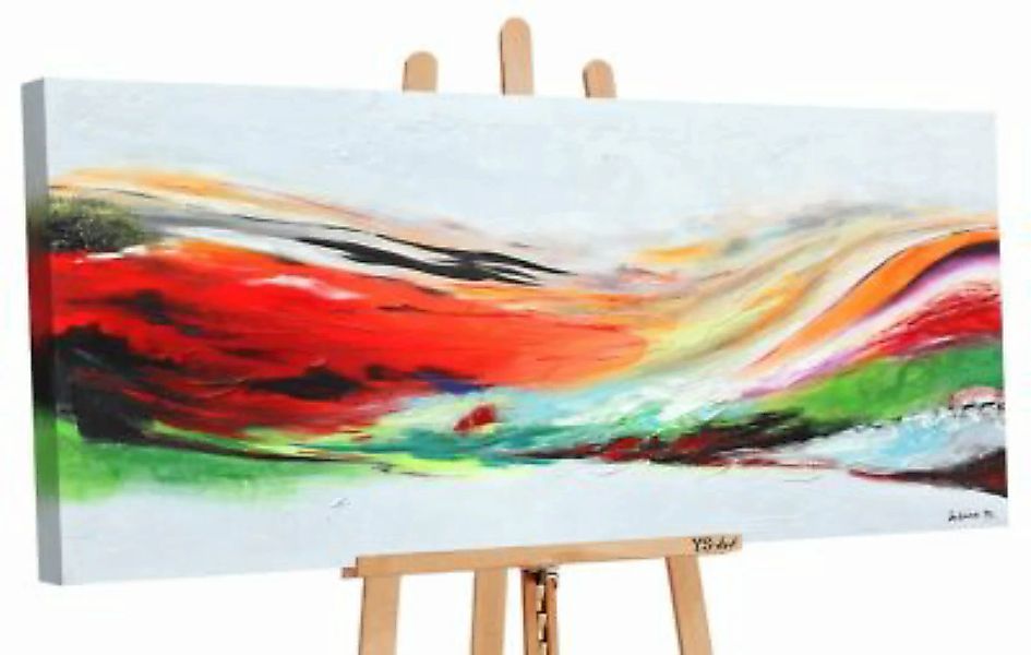 YS-Art™ "Gemälde Acryl ""Regenbogen"" handgemalt auf Leinwand 115x50 cm" ro günstig online kaufen