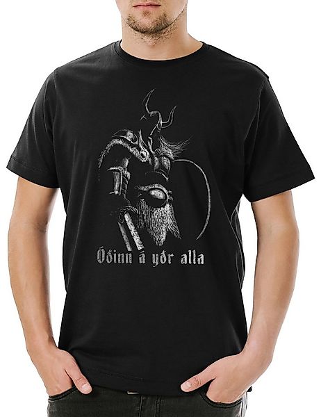 Urban Backwoods Print-Shirt Viking Battlecry Herren T-Shirt Wikinger Schlac günstig online kaufen