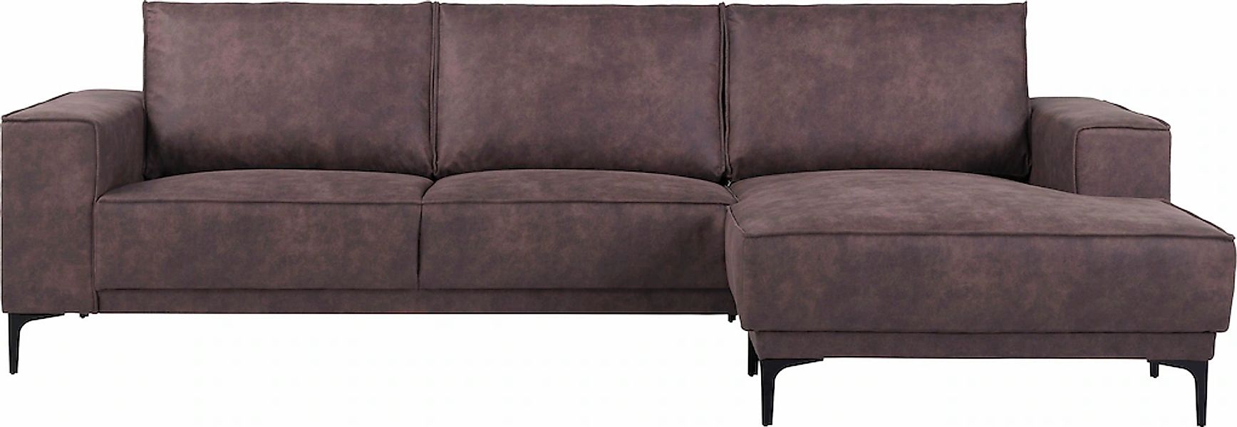 Places of Style Ecksofa "Polsterecke Oland, Struktur, Flachgewebe, Luxus-Mi günstig online kaufen