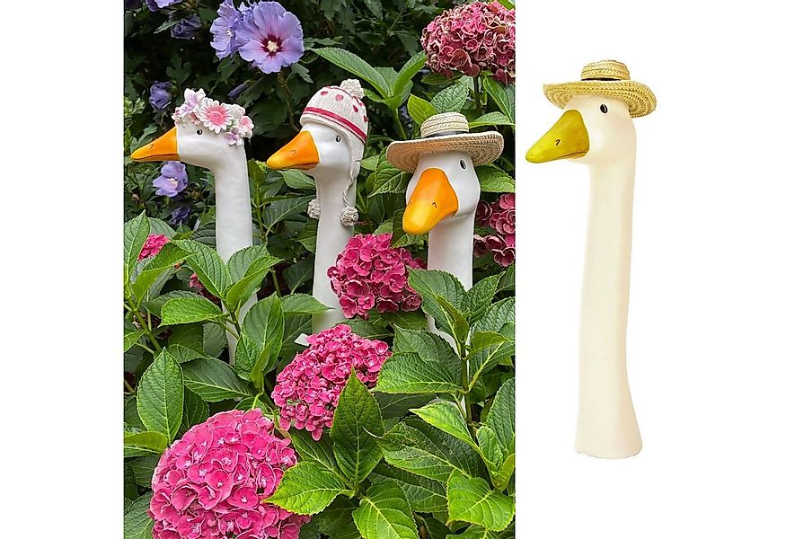 Online-Fuchs Gartenfigur Gänsehals Gartenstecker Gans - lustige Deko Garten günstig online kaufen
