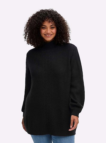 sheego by Joe Browns Strickpullover Pullover Langarm Zopfmuster, Rippoptik günstig online kaufen