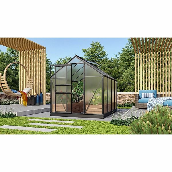 Vitavia Gewächshaus Venus 5000 Schwarz 5 m² inkl. Fundament günstig online kaufen