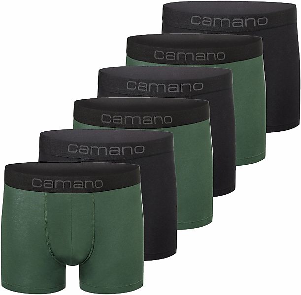 Camano Boxershorts "comfort" 6er Pack, mit Stretch-Logobund günstig online kaufen