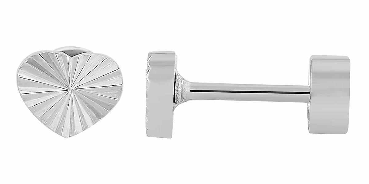 Adelia´s Paar Ohrhänger "Damen Ohrringe – Ohrstecker Herz aus Edelstahl" Zu günstig online kaufen