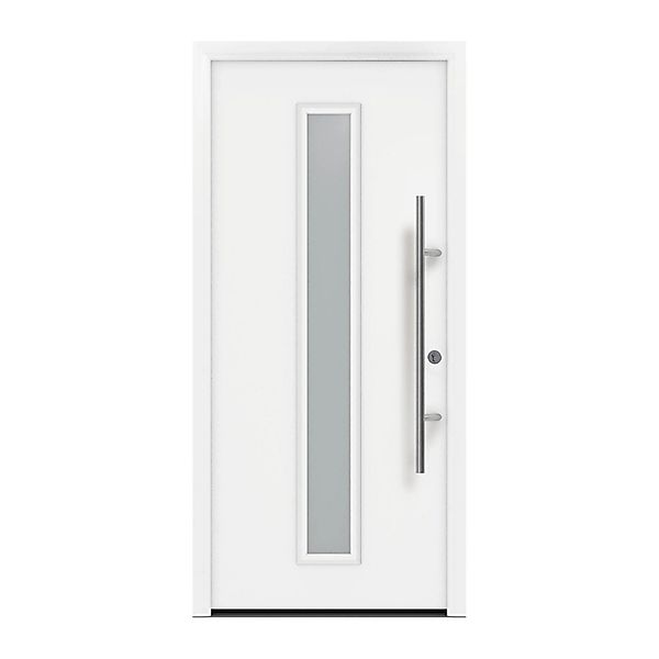 EcoStar Haustür Isopro Secur IPS 020S Verkehrsweiß 110 cm x 210 cm DIN R günstig online kaufen