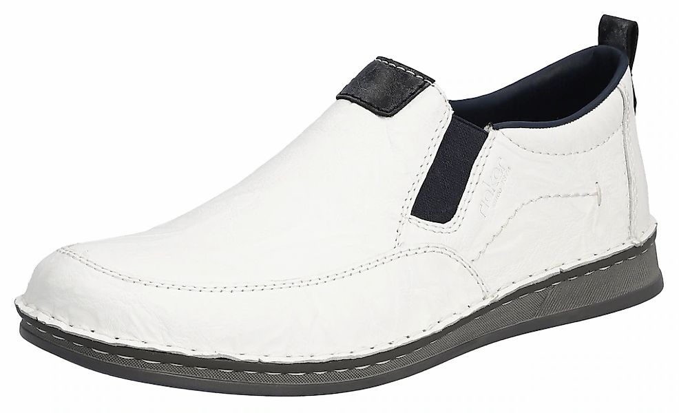 Rieker Slipper Halbschuh, Freizeitschuh mit beidseitigen Stretcheinsätzen günstig online kaufen