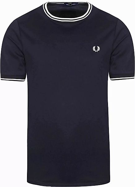 Fred Perry M1588 Twin Tipped T Shirt Navy - Größe XXL günstig online kaufen