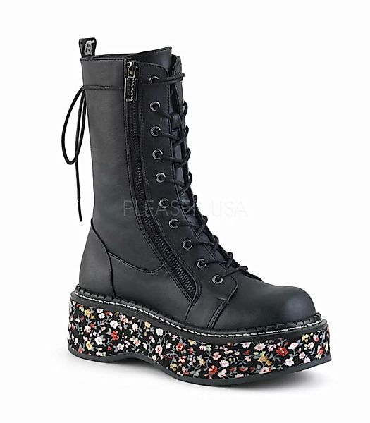 Demonia Stiefel EMILY-350 schwarz blumen (Schuhgröße: EUR 40) günstig online kaufen