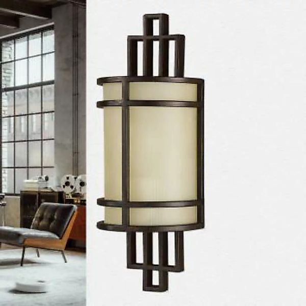 Wandlampe SHOJI Bronze Vintage Leuchte Wohnzimmer günstig online kaufen