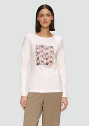 s.Oliver Langarmshirt T-Shirt Langarmshirt mit Frontprint günstig online kaufen