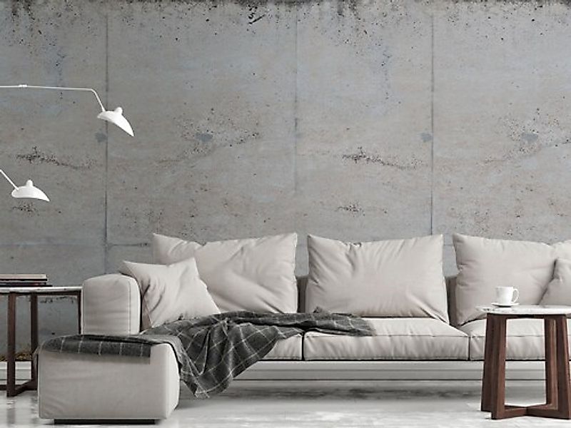 Livingwalls Fototapete Beton-Optik Grau und Grün 159 x 280 cm AS-392551 günstig online kaufen