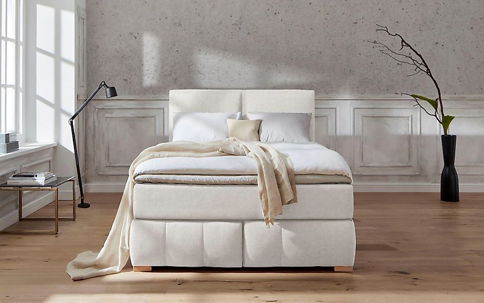 Home affaire Boxspringbett "Wehma" inkl. Topper in 3 verschiedenen Matratze günstig online kaufen