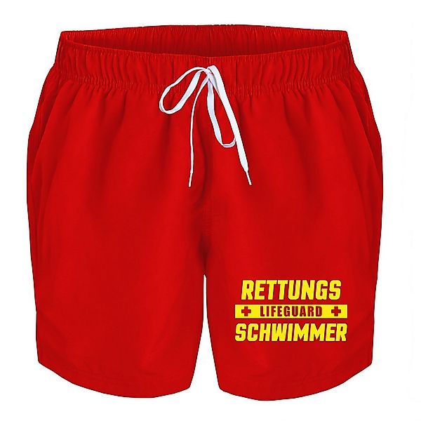deinshirt Badehose Schwimmshorts Lifeguard Rettungsschwimmer Integrierter N günstig online kaufen