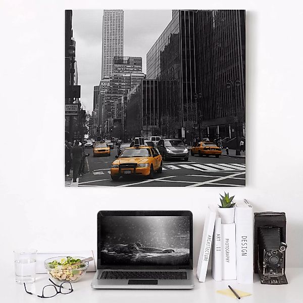 Leinwandbild New York - Quadrat Klassisches NYC günstig online kaufen