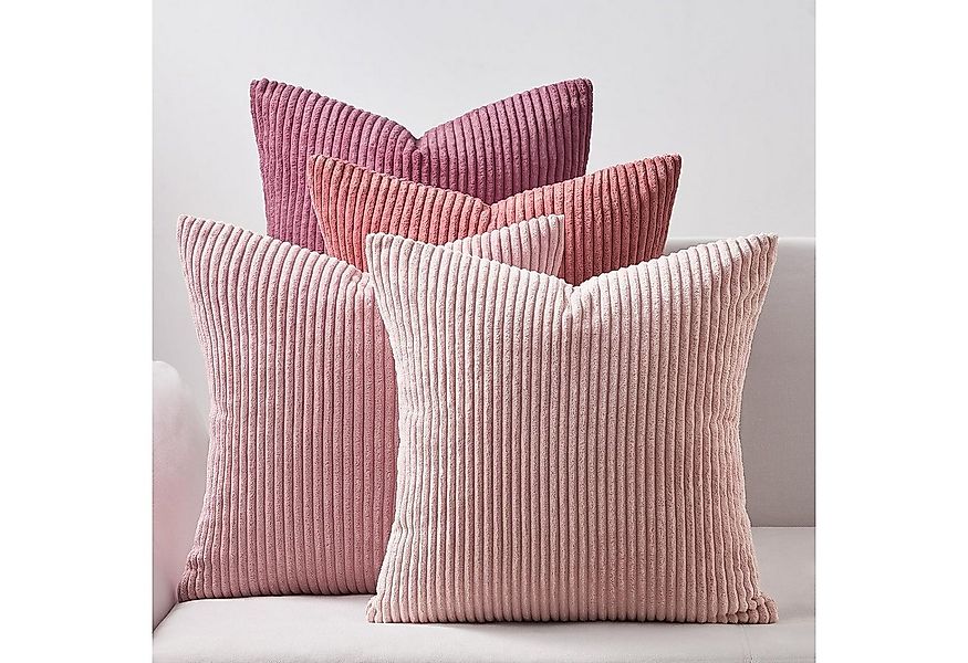 Interior by Hakito Dekokissen 4er Set Kissenbezüge inklusive Füllkissen Set günstig online kaufen