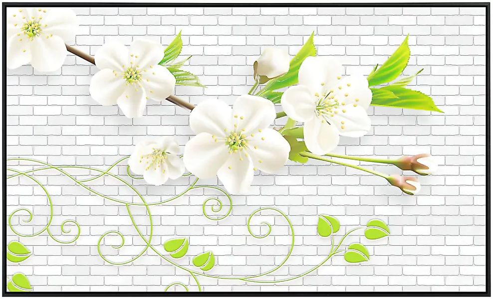 Papermoon Infrarotheizung »Muster Blumen«, sehr angenehme Strahlungswärme günstig online kaufen