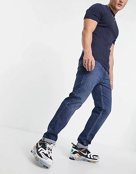 Levi's – 502 Hi-Ball – Schmal zulaufende Jeans in dunkler, marineblauer Was günstig online kaufen